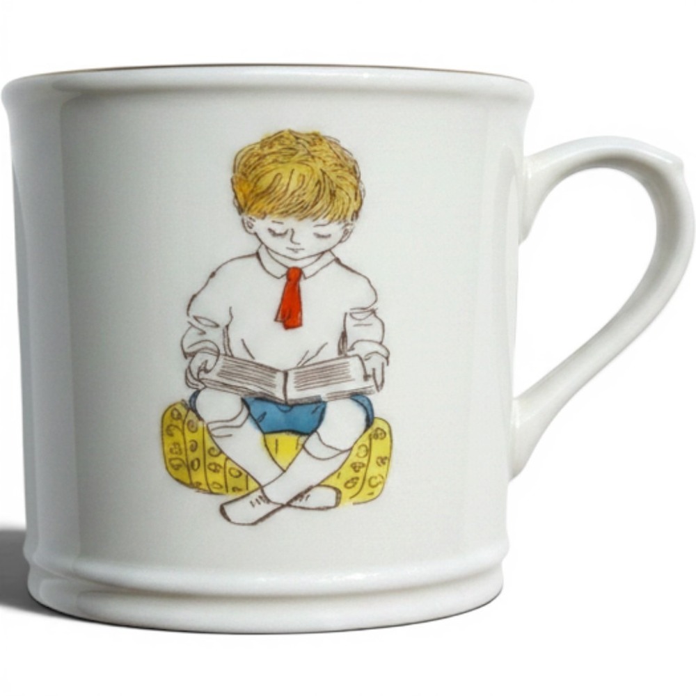 Royal Worcester Wednesday Child Mug Hand Painted Bone China England Vintage